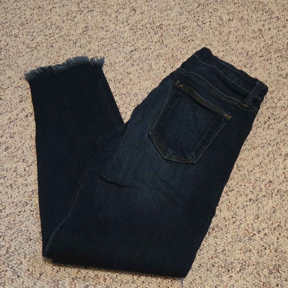 Just Black Blue Ankle Cropped Jeans with Classic Denim Texture